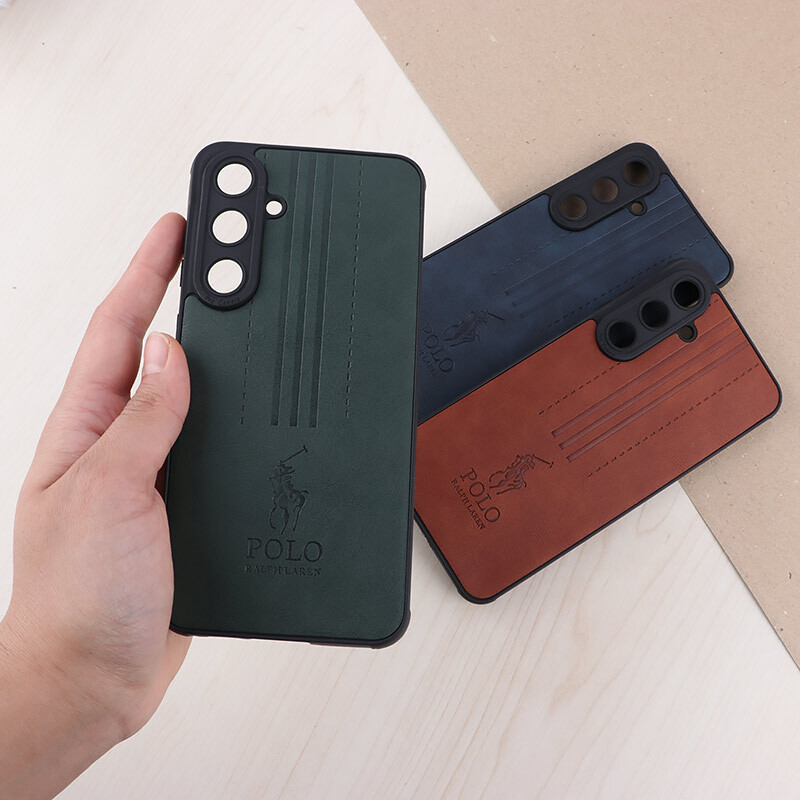 قاب چرمی Polo Ralph Laren سامسونگ Galaxy S24 FE محافظ لنزدار