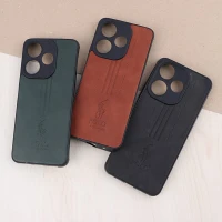 قاب چرمی Polo Ralph Laren شیائومی Poco M6 4G محافظ لنزدار
