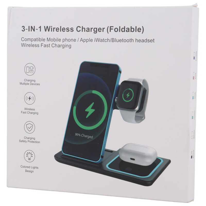 شارژر بی سیم فست شارژ و استند رومیزی Foldable 15W