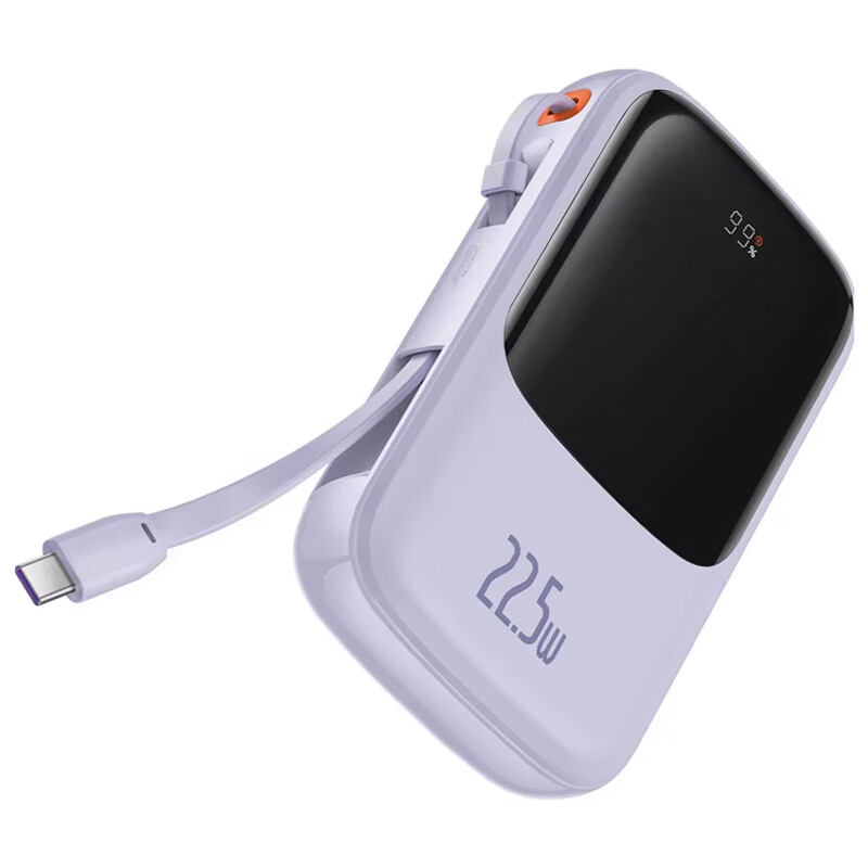 پاور بانک فست شارژ باسئوس Qpow Pro PPQD06010 QC3.0 PD 22.5W ظرفیت 10000 میلی آمپر ساعت