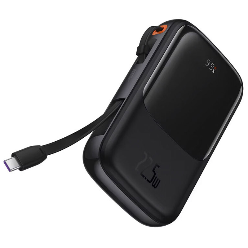 پاور بانک فست شارژ باسئوس Qpow Pro PPQD06010 QC3.0 PD 22.5W ظرفیت 10000 میلی آمپر ساعت