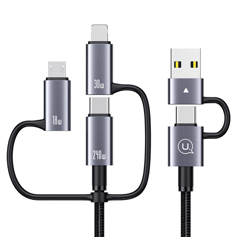 کابل تبدیل فست شارژ Usams SJ738 PD3.1 240W 2m