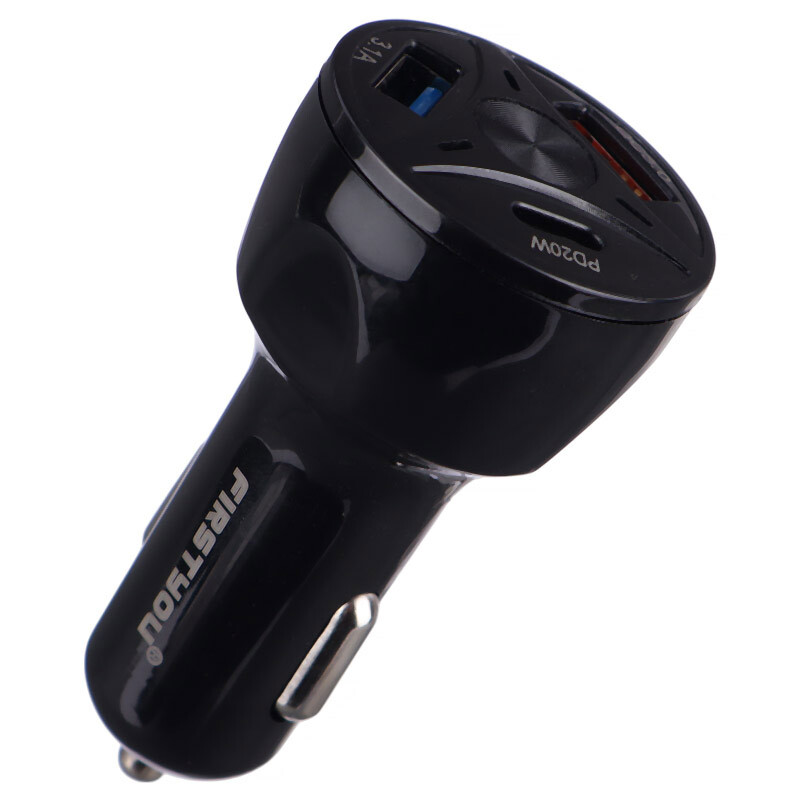 شارژر فندکی فست شارژ Firstyou F054 QC3.0 55W