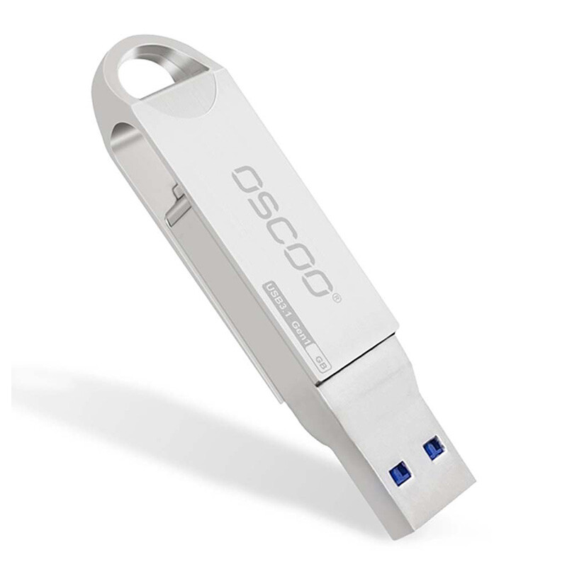 فلش 256 گیگ اوسکو Oscoo CU002 OTG Type-C USB3.1