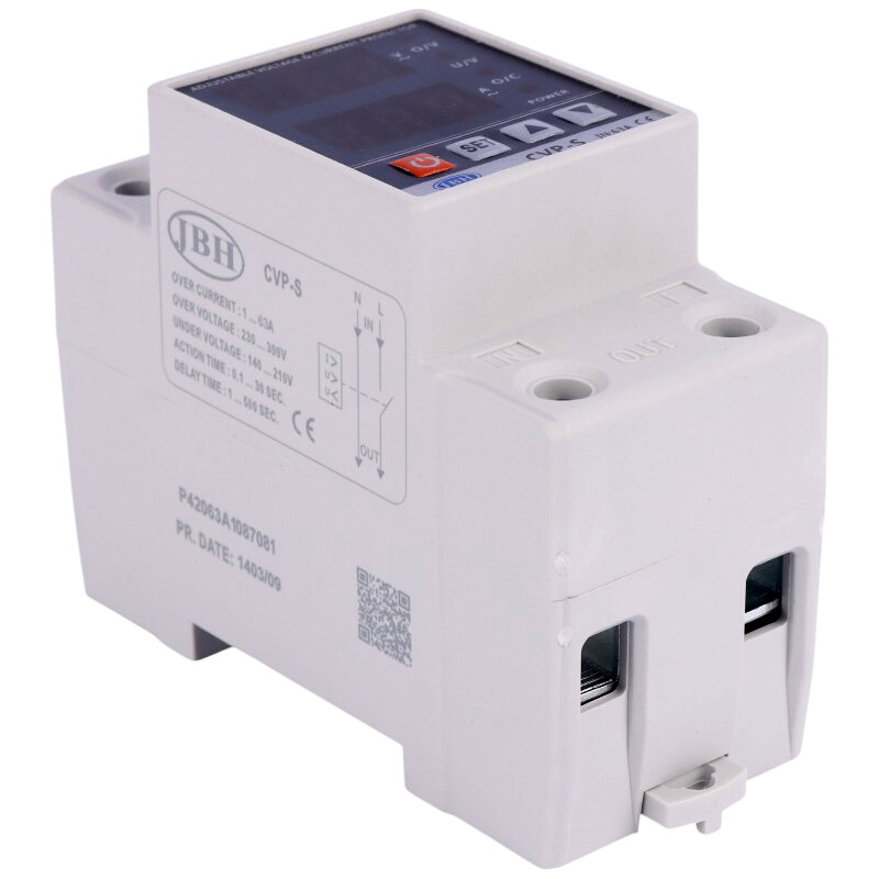 محافظ ولتاژ تک فاز 63 آمپر جی بی اچ CVP-S