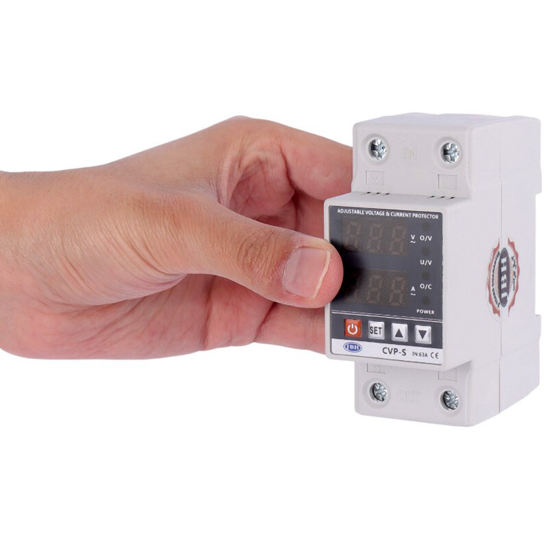 محافظ ولتاژ تک فاز 63 آمپر جی بی اچ CVP-S
