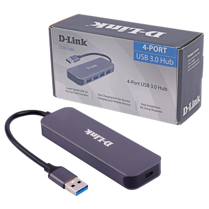 هاب 4 پورت USB3.0 دی لینک DUB-1340
