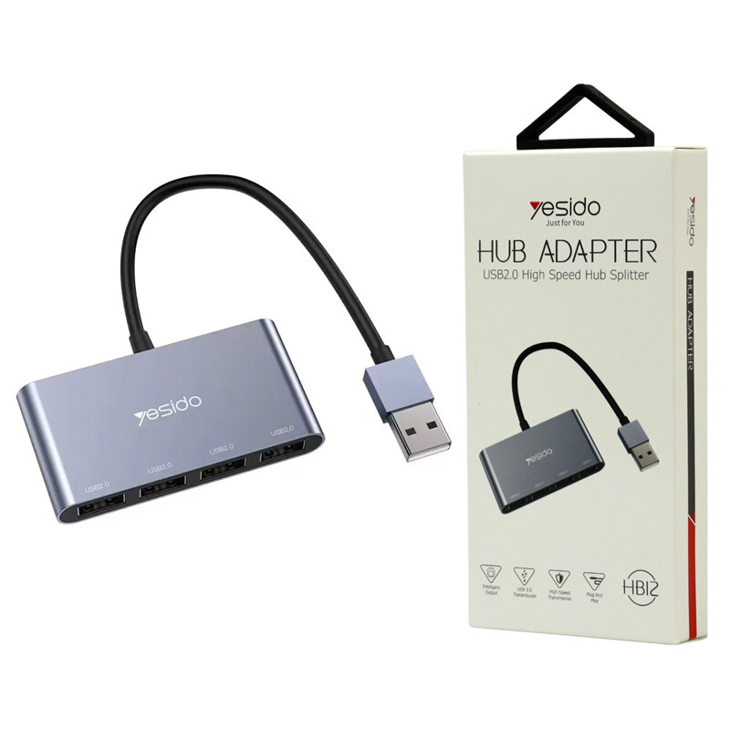 هاب 4 پورت USB2.0 یسیدو HB12