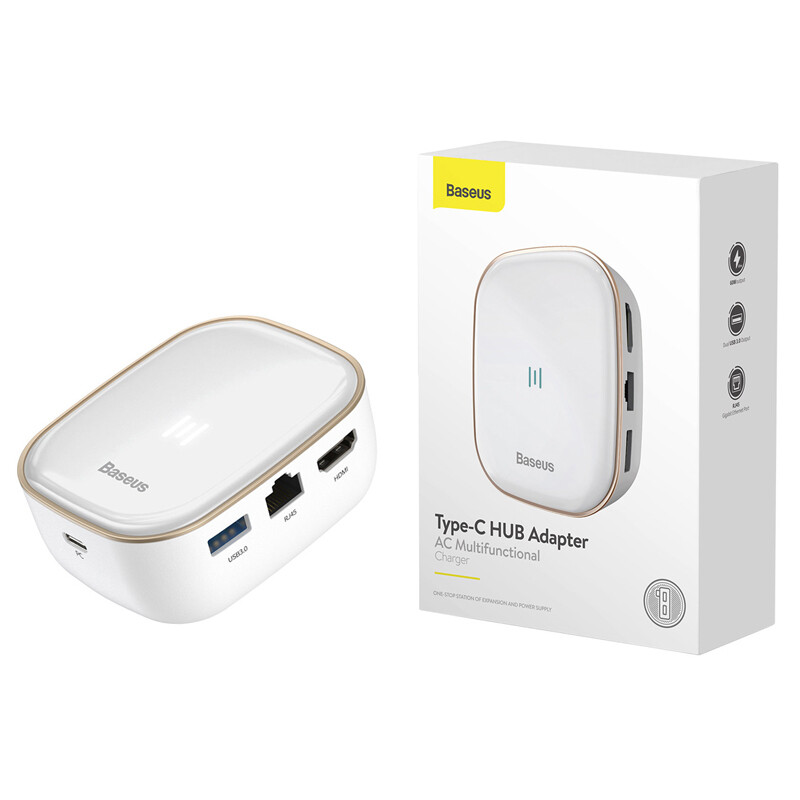 هاب 8 پورت Type-C باسئوس Multifunctional CAHUB-AC