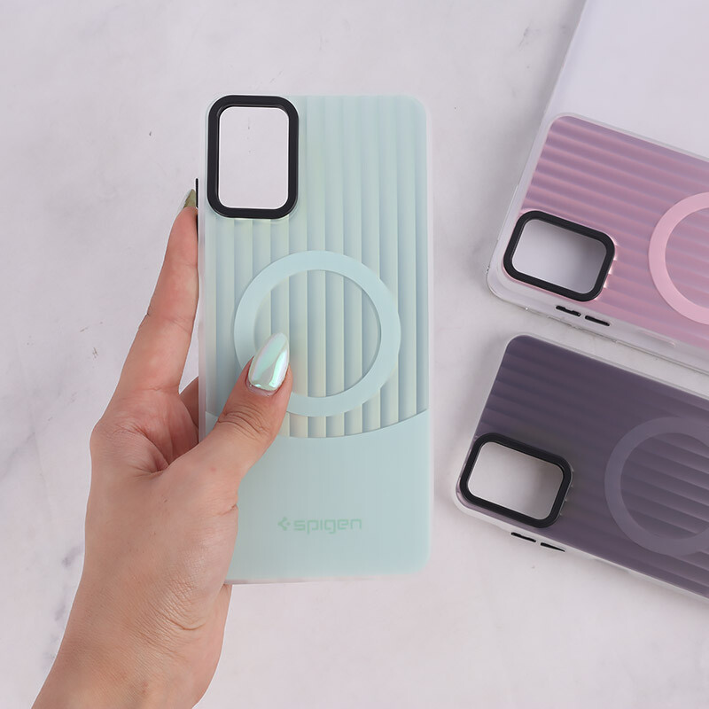 قاب Spigen 3D سامسونگ Galaxy A06 کرکره ای طرح مگ سیف