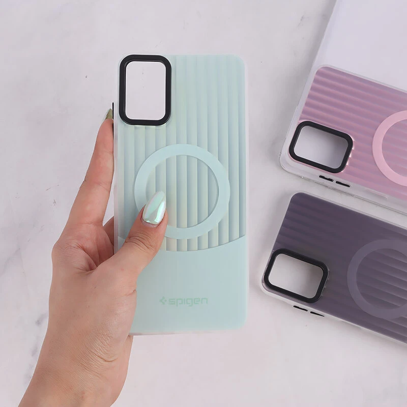 قاب Spigen 3D سامسونگ Galaxy A06 کرکره ای طرح مگ سیف