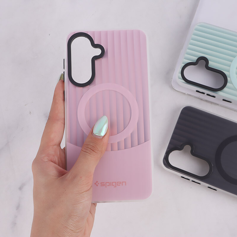 قاب Spigen 3D سامسونگ Galaxy A56 کرکره ای طرح مگ سیف