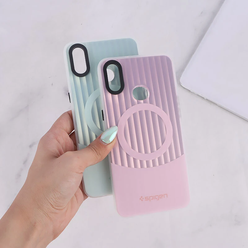 قاب Spigen 3D سامسونگ Galaxy A10s کرکره ای طرح مگ سیف
