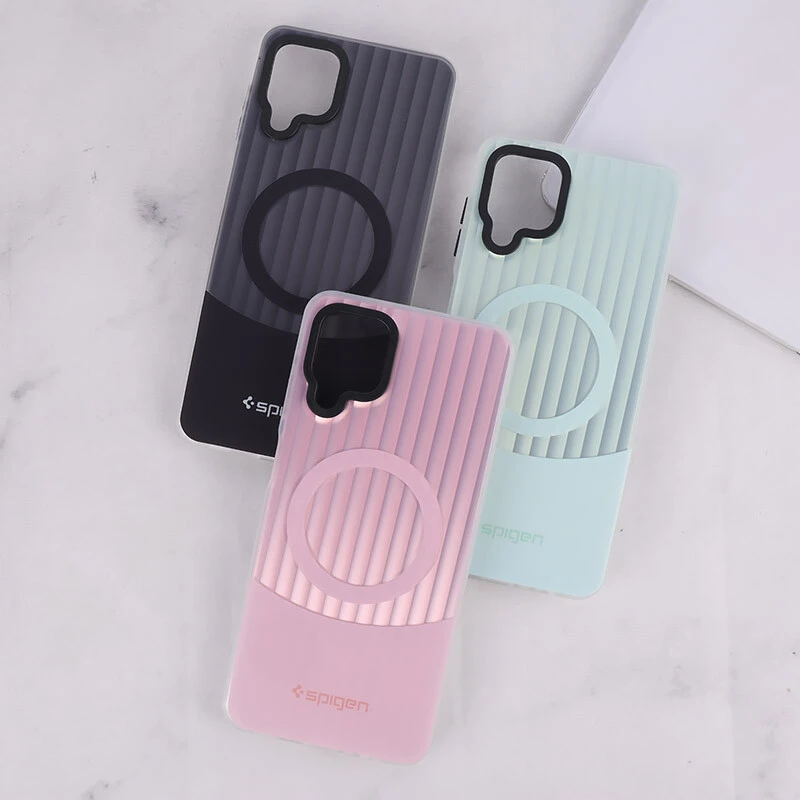 قاب Spigen 3D سامسونگ Galaxy A12 / M12 کرکره ای طرح مگ سیف