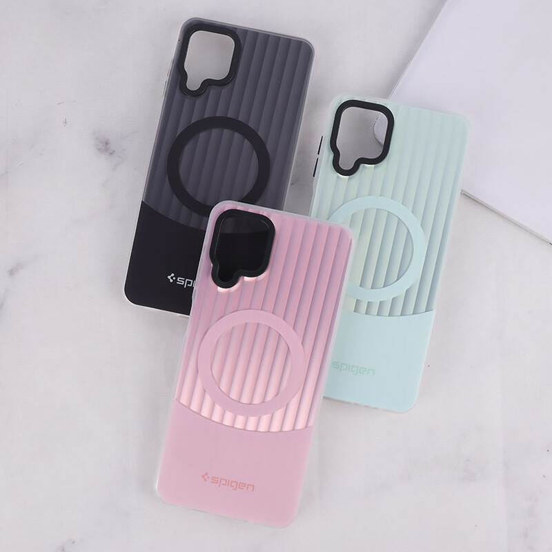 قاب Spigen 3D سامسونگ Galaxy A12 / M12 کرکره ای طرح مگ سیف