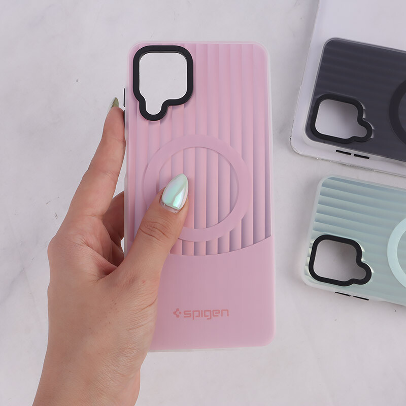 قاب Spigen 3D سامسونگ Galaxy A12 / M12 کرکره ای طرح مگ سیف