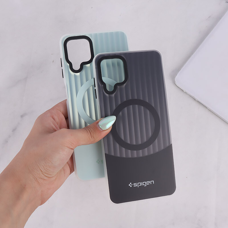 قاب Spigen 3D سامسونگ Galaxy A12 / M12 کرکره ای طرح مگ سیف