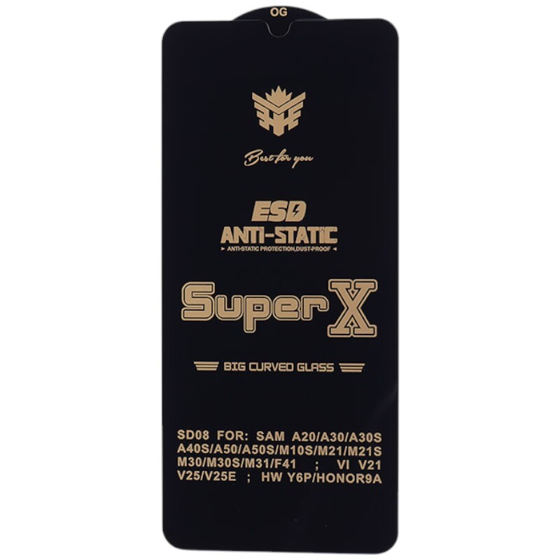 گلس Super X آنتی استاتیک OG سامسونگ Galaxy A20 / A30 / A30s / A50 / A50s