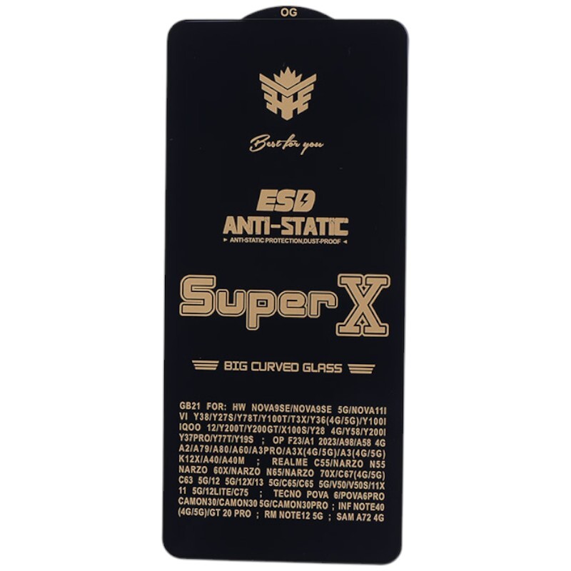 گلس Super X آنتی استاتیک OG شیائومی Redmi Note 12 4G / Note 12 5G