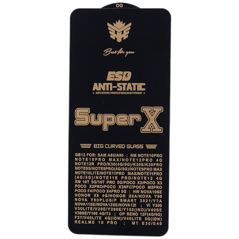 گلس Super X آنتی استاتیک OG شیائومی Redmi Note 12 Pro 4G