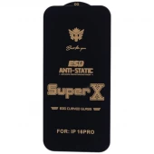 گلس Super X آنتی استاتیک OG آیفون iPhone 16 Pro