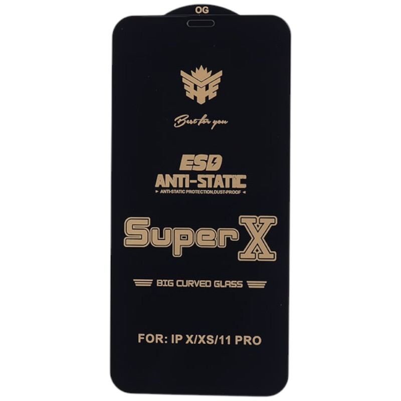 گلس Super X آنتی استاتیک OG آیفون iPhone X / XS / 11 Pro