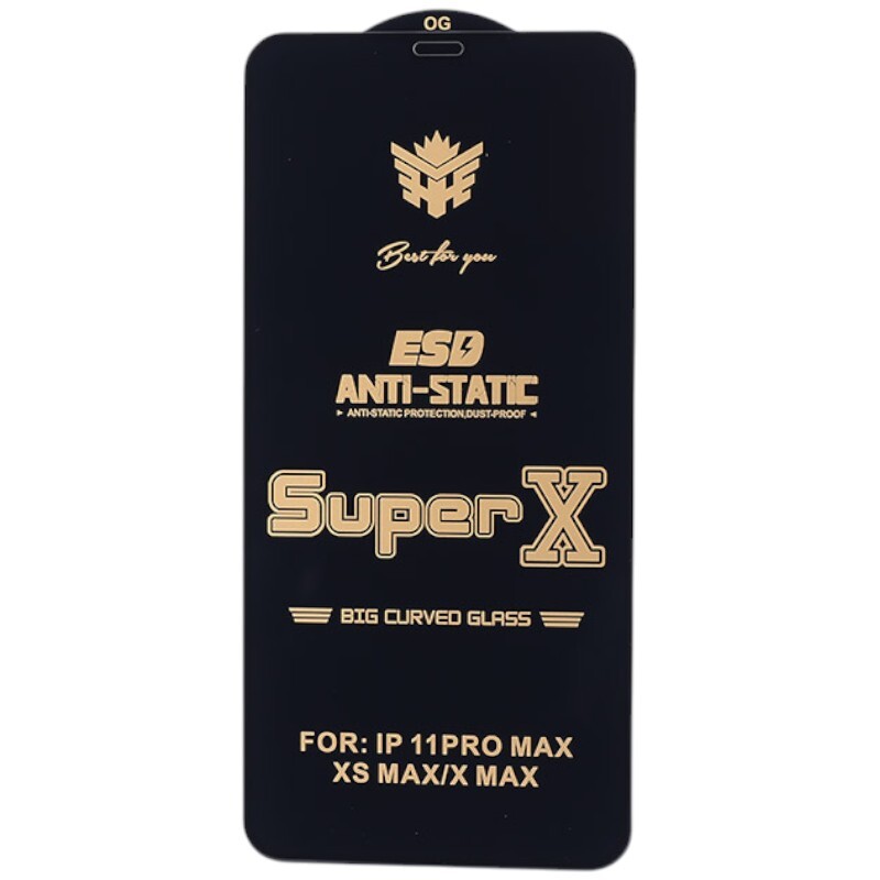 گلس Super X آنتی استاتیک OG آیفون iPhone XS Max / 11 Pro Max
