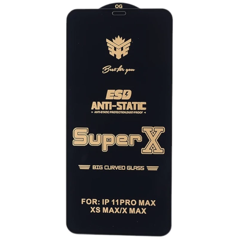 گلس Super X آنتی استاتیک OG آیفون iPhone XS Max / 11 Pro Max