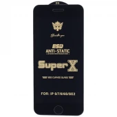 گلس Super X آنتی استاتیک OG آیفون iPhone 7 / 8 / SE 2020 مشکی