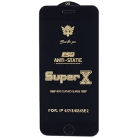 گلس Super X آنتی استاتیک OG آیفون iPhone 7 / 8 / SE 2020 مشکی