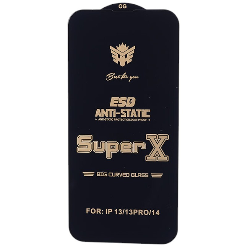 گلس Super X آنتی استاتیک OG آیفون iPhone 13 / 13 Pro / 14
