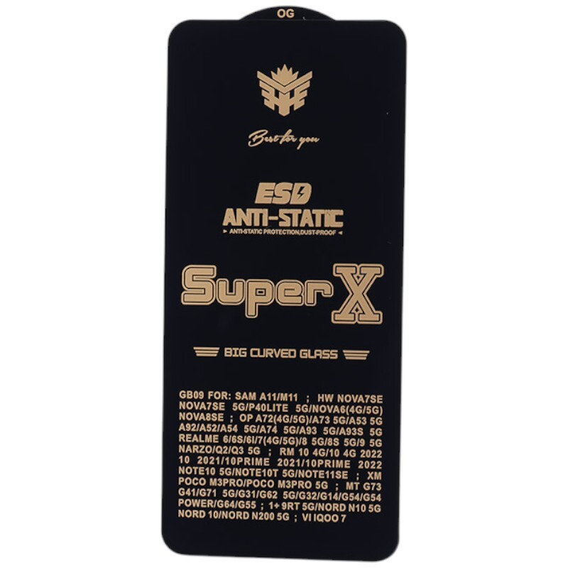 گلس Super X آنتی استاتیک OG شیائومی Redmi Note 10 5G / Poco M3 Pro