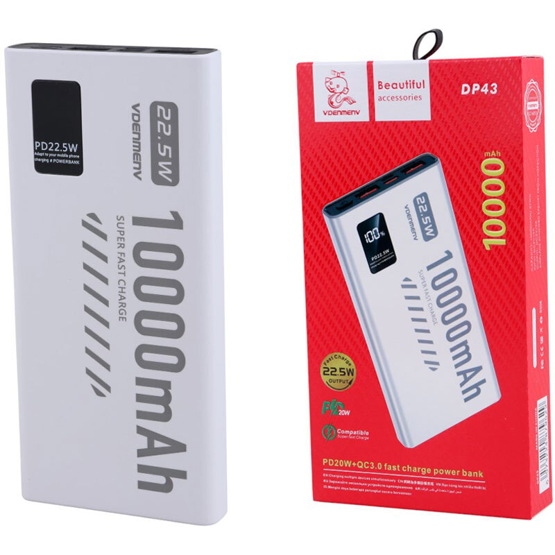 پاور بانک فست شارژ دنمن DP43 20W ظرفیت 10000 میلی آمپر ساعت