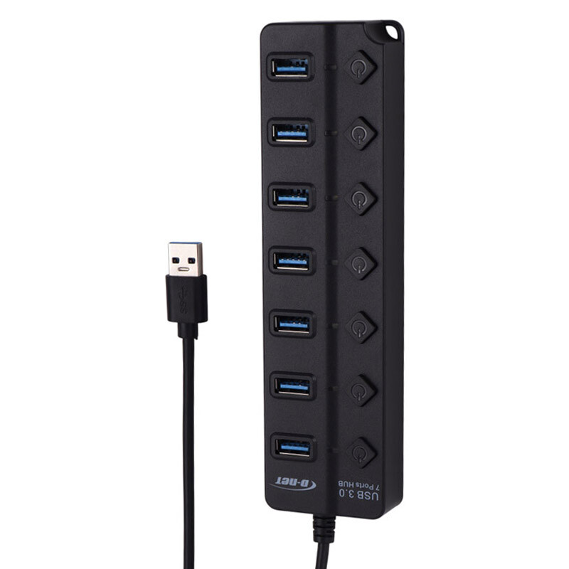 هاب 7 پورت USB 3.0 دی نت DT-480