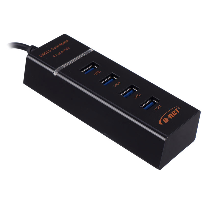 هاب 4 پورت USB 2.0 دی نت DT-423 طول 1.2 متر