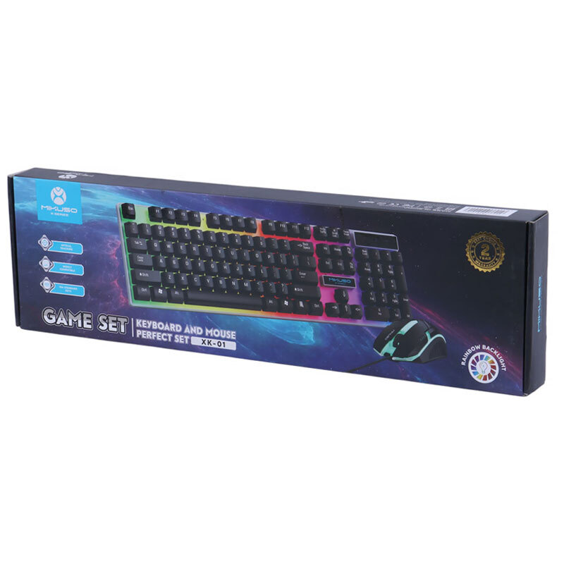 کیبورد و موس گیمینگ میکوسو XK-01