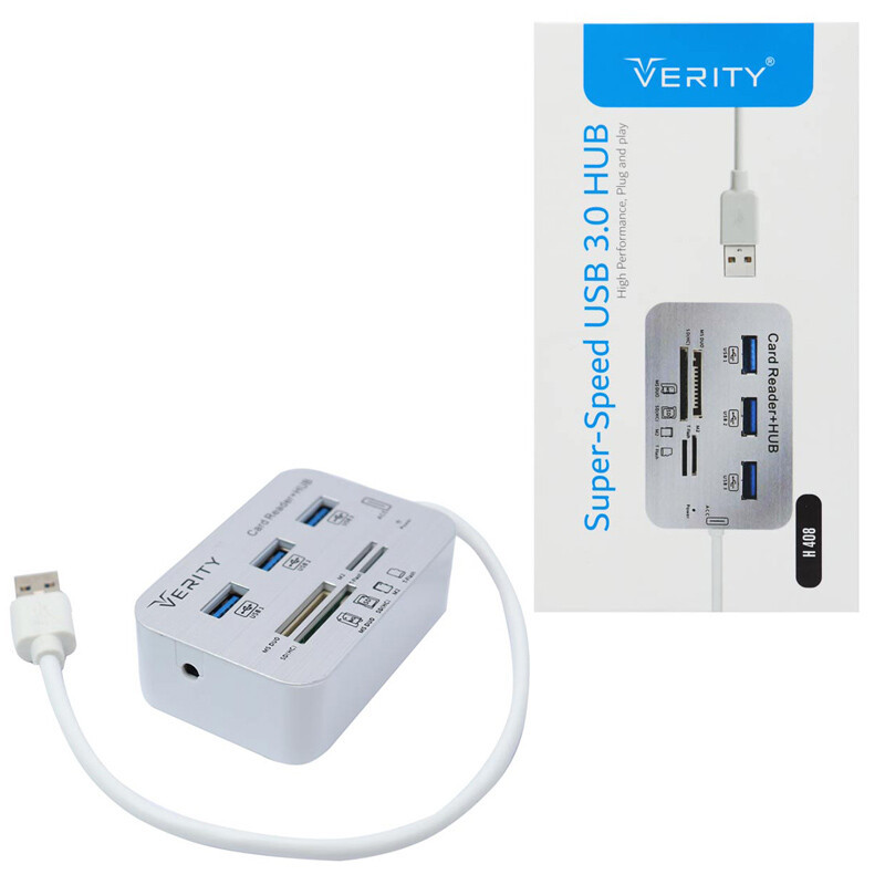هاب 3 پورت USB3.0 وریتی H 408