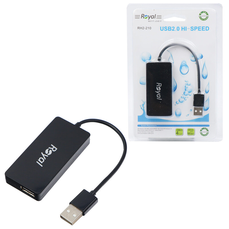 هاب 4 پورت USB2.0 رویال RH2-210
