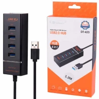 هاب 4 پورت USB 2.0 دی نت DT-423 طول 1.2 متر