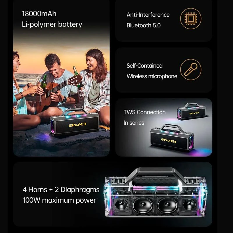 اسپیکر بلوتوثی اوی KT8