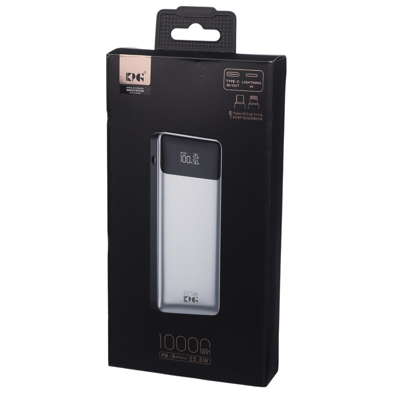 پاور بانک فست شارژ کی پی جی KPG-107 PD QC3.0 22.5W ظرفیت 10000 میلی آمپر ساعت