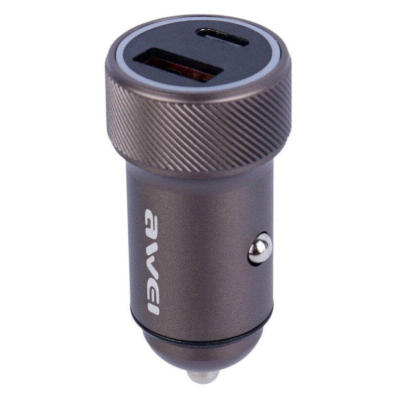 شارژر فندکی فست شارژ Awei C-857 QC PD 3A 33W