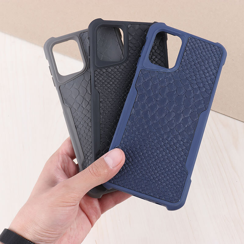 قاب چرمی سامسونگ Galaxy A12 / M12 سوسماری