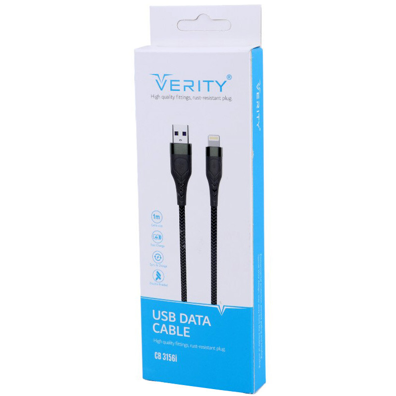 کابل آیفونی فست شارژ Verity CB-3156i 1m