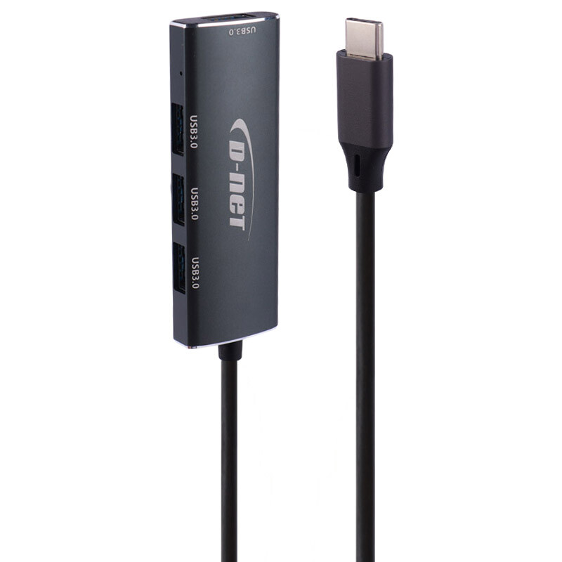 هاب 4 پورت Type-C دی نت DT-430 1.2m