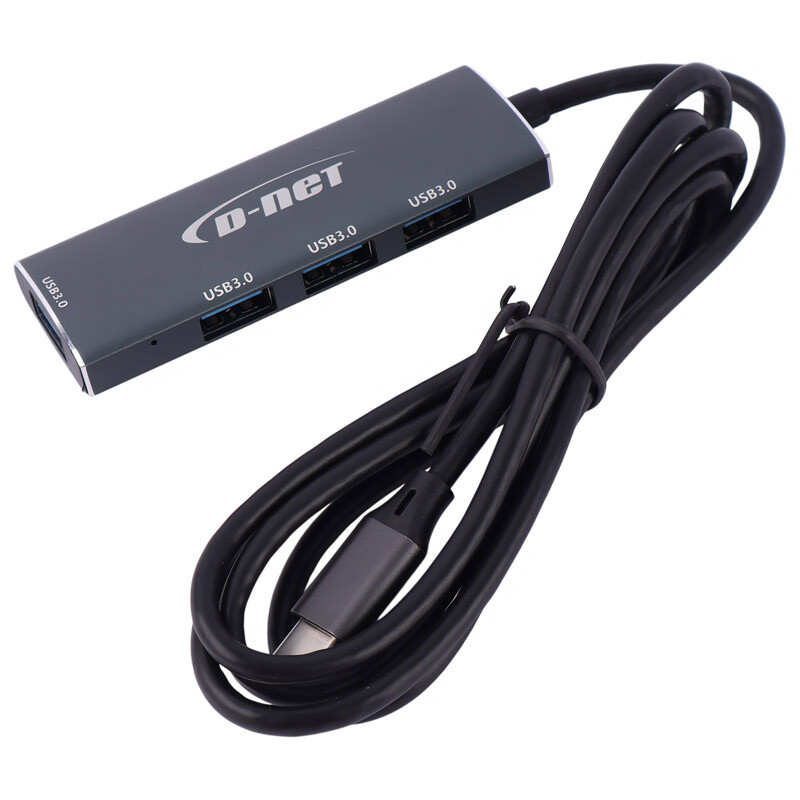هاب 4 پورت Type-C دی نت DT-430 1.2m