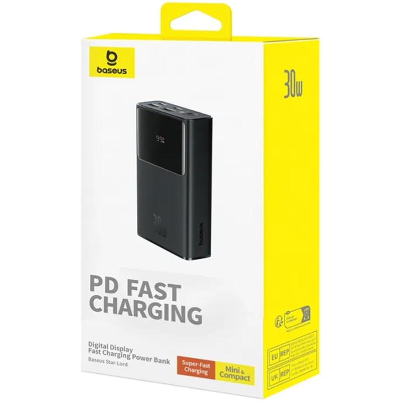 پاور بانک فست شارژ باسئوس Star-Lord P100229071 PD 30W ظرفیت 10000 میلی آمپر ساعت