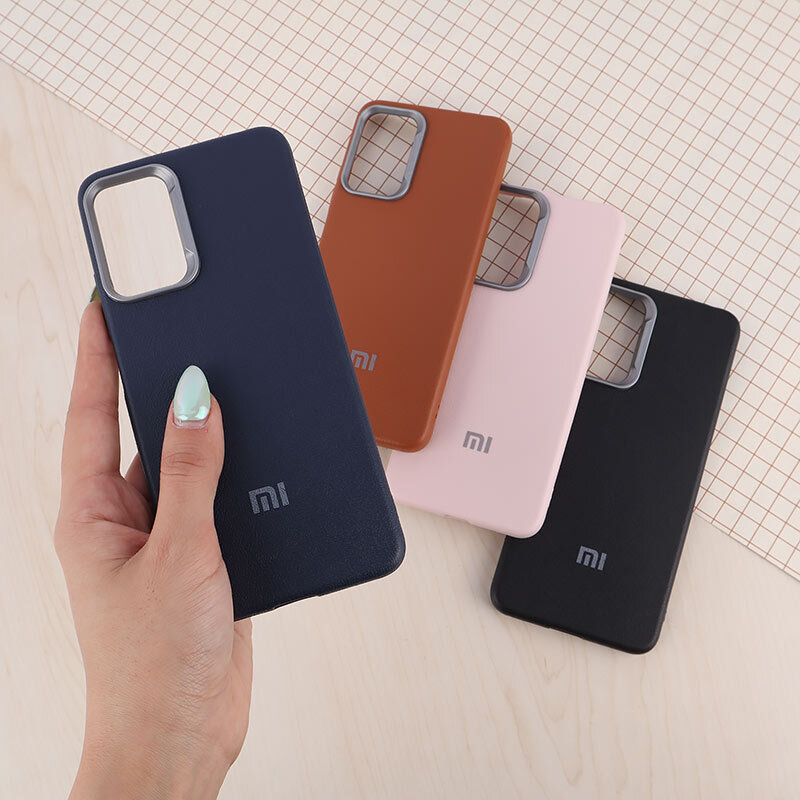قاب چرمی ژله ای Leather شیائومی Redmi Note 11 Pro / Note 11 Pro Plus 5G (India) لوگودار