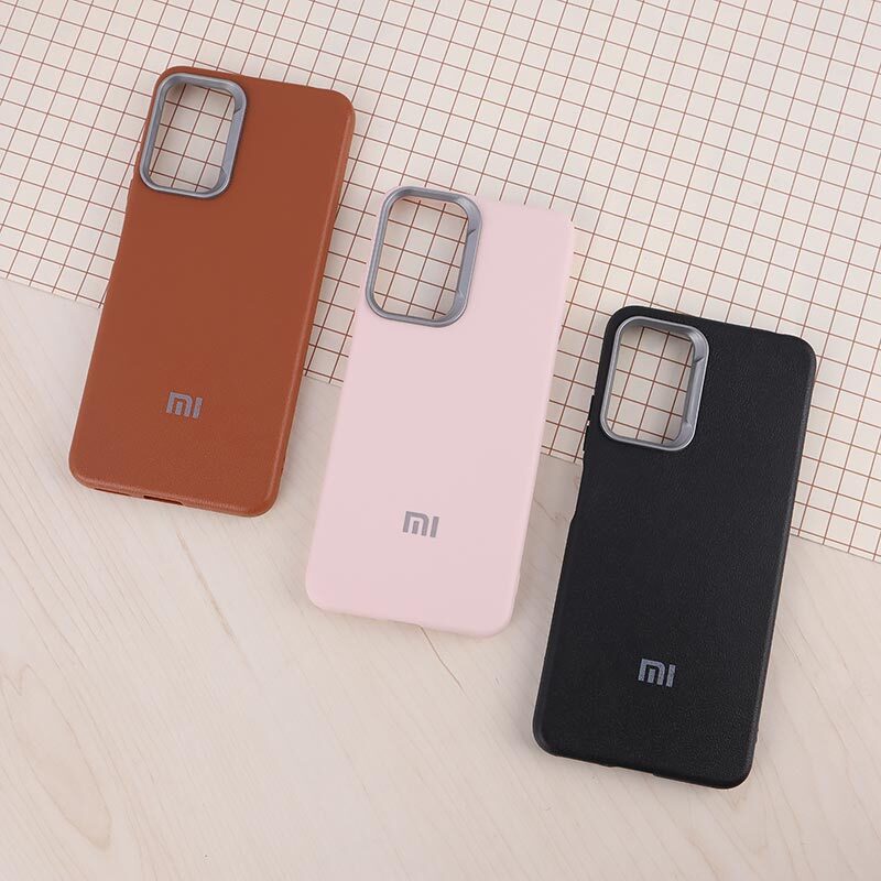 قاب چرمی ژله ای Leather شیائومی Redmi Note 11 Pro / Note 11 Pro Plus 5G (India) لوگودار