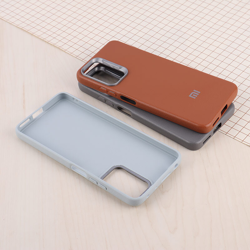 قاب چرمی ژله ای Leather شیائومی Redmi Note 11 Pro / Note 11 Pro Plus 5G (India) لوگودار